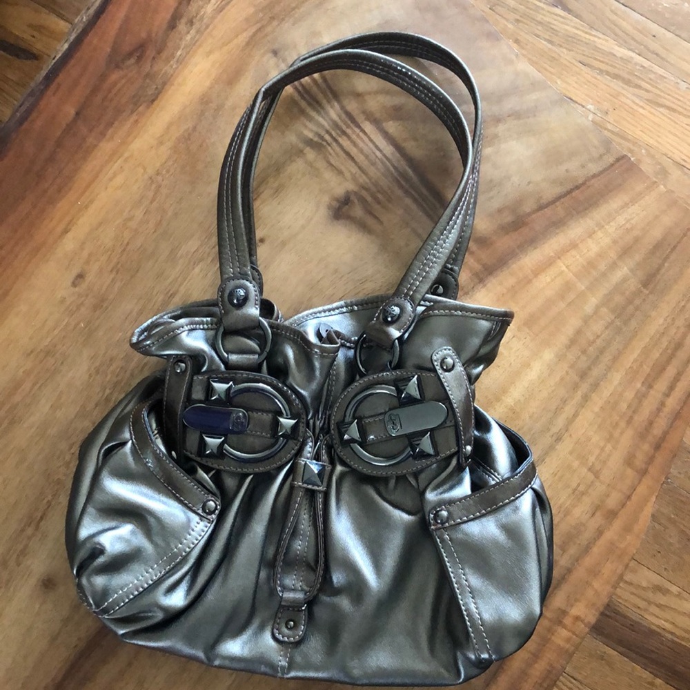 Kathy Van Zeeland Metallic Copper Purse